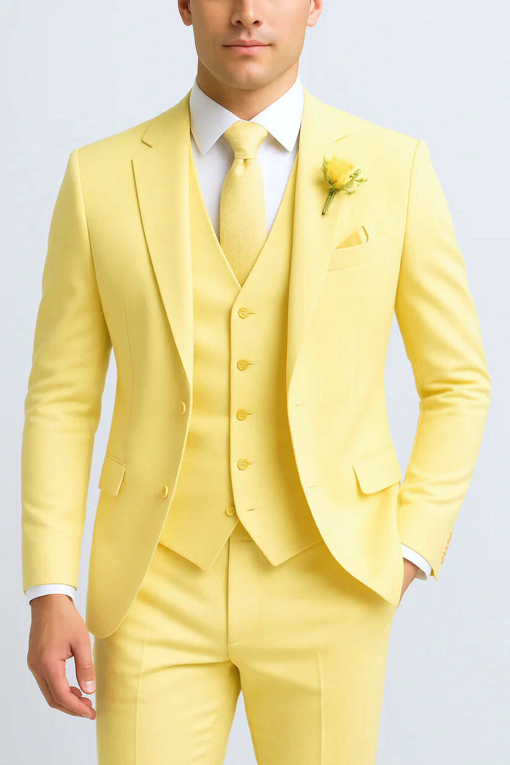 Falerro Men’s Suit – 3-Piece Formal Tailored Set