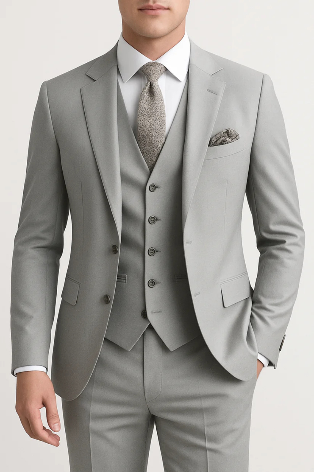 Falerro Men’s Suit – 3-Piece Formal Tailored Set