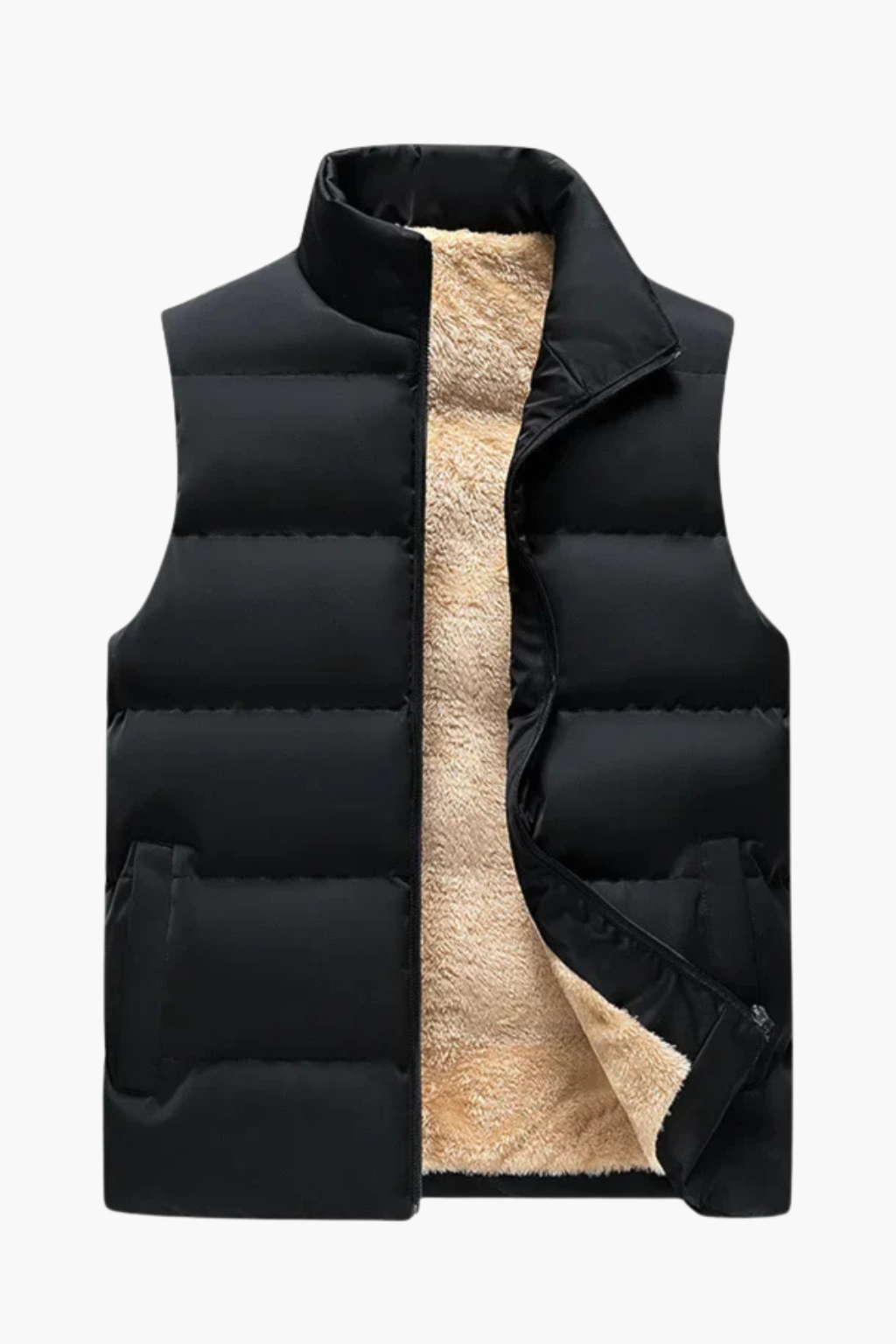 Falerro Men’s Lamb Wool Vest with Fleece Lining