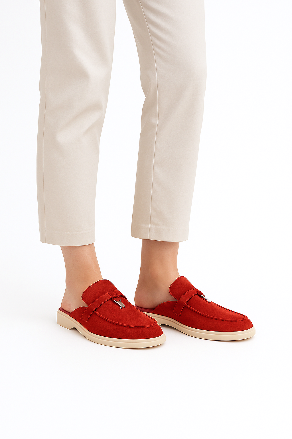 Falerro Women’s Suede Slip-On Loafers