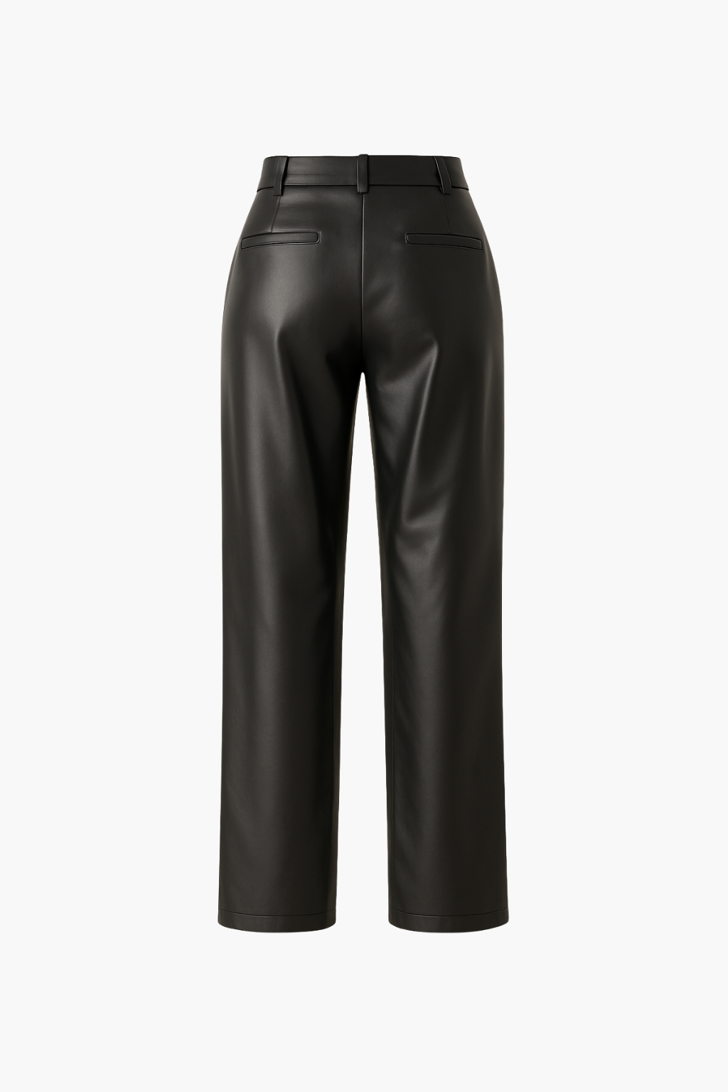 Falerro Women’s High Waist Straight PU Leather Pants