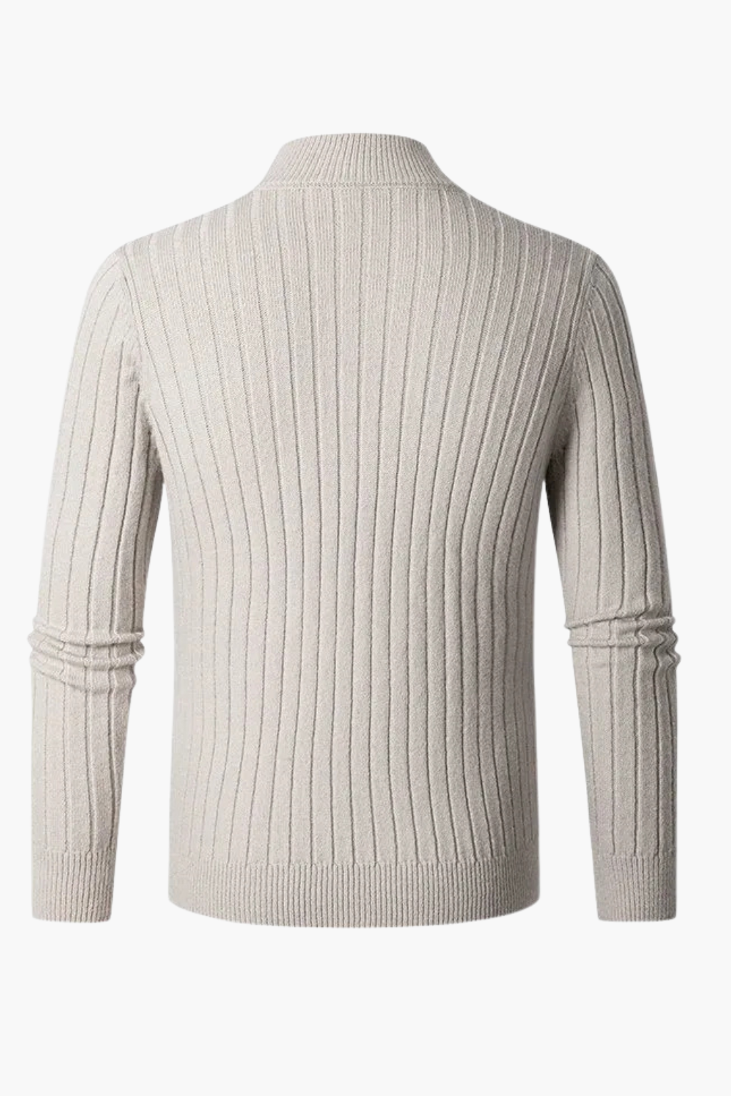 Falerro Men’s Half-Zip High Collar Jumper – Cashmere Blend Knit