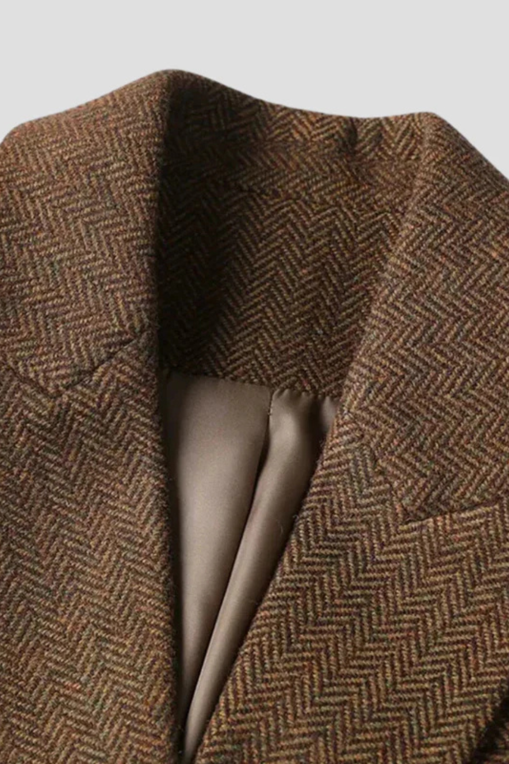 Falerro Women’s Long Wool Blend Double-Breasted Blazer Coat with Belt