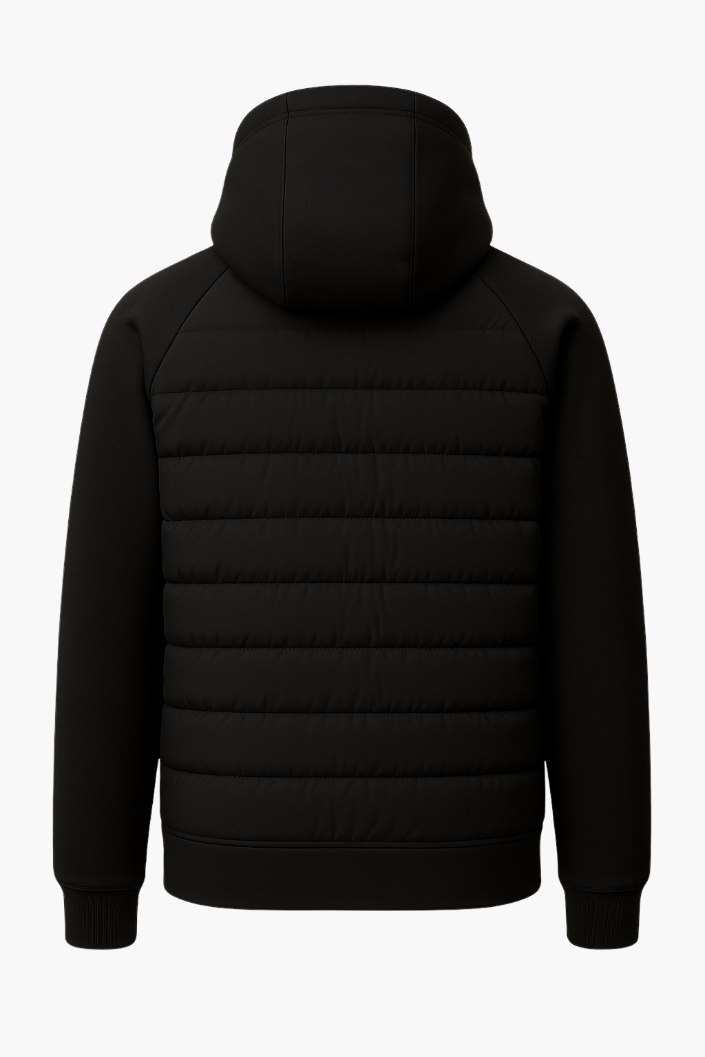 Falerro Men’s Hooded Down Jacket – Quilted Duck Down Fill