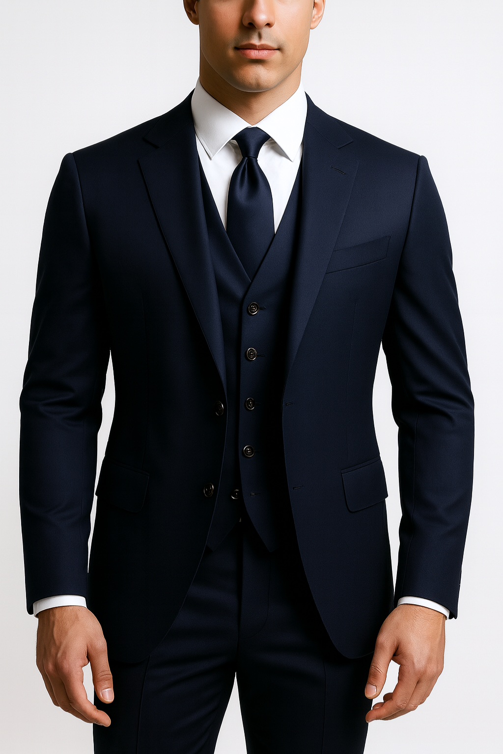 Falerro Men’s Suit – 3-Piece Formal Tailored Set