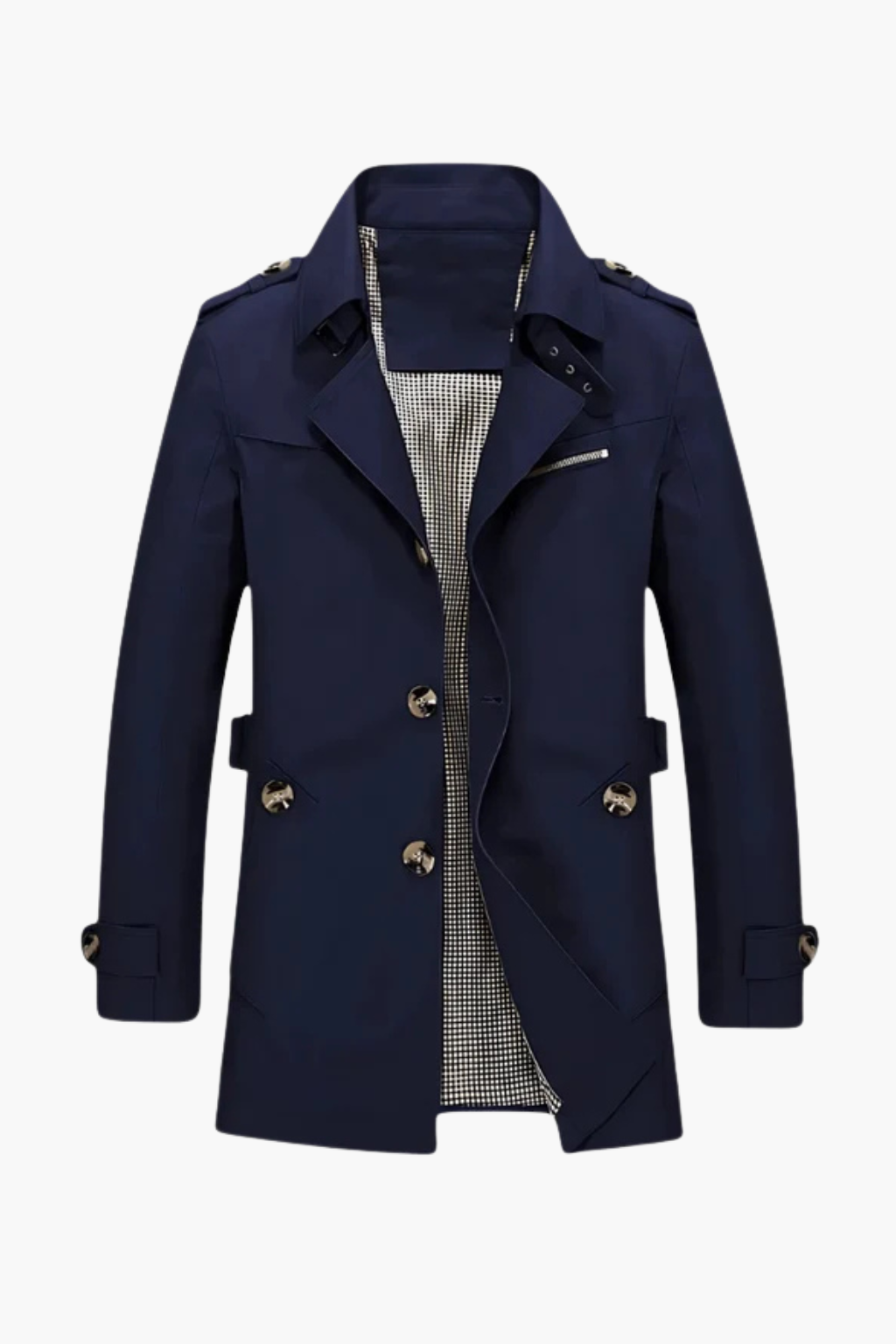 Falerro Men’s Trench Coat – Long Overcoat