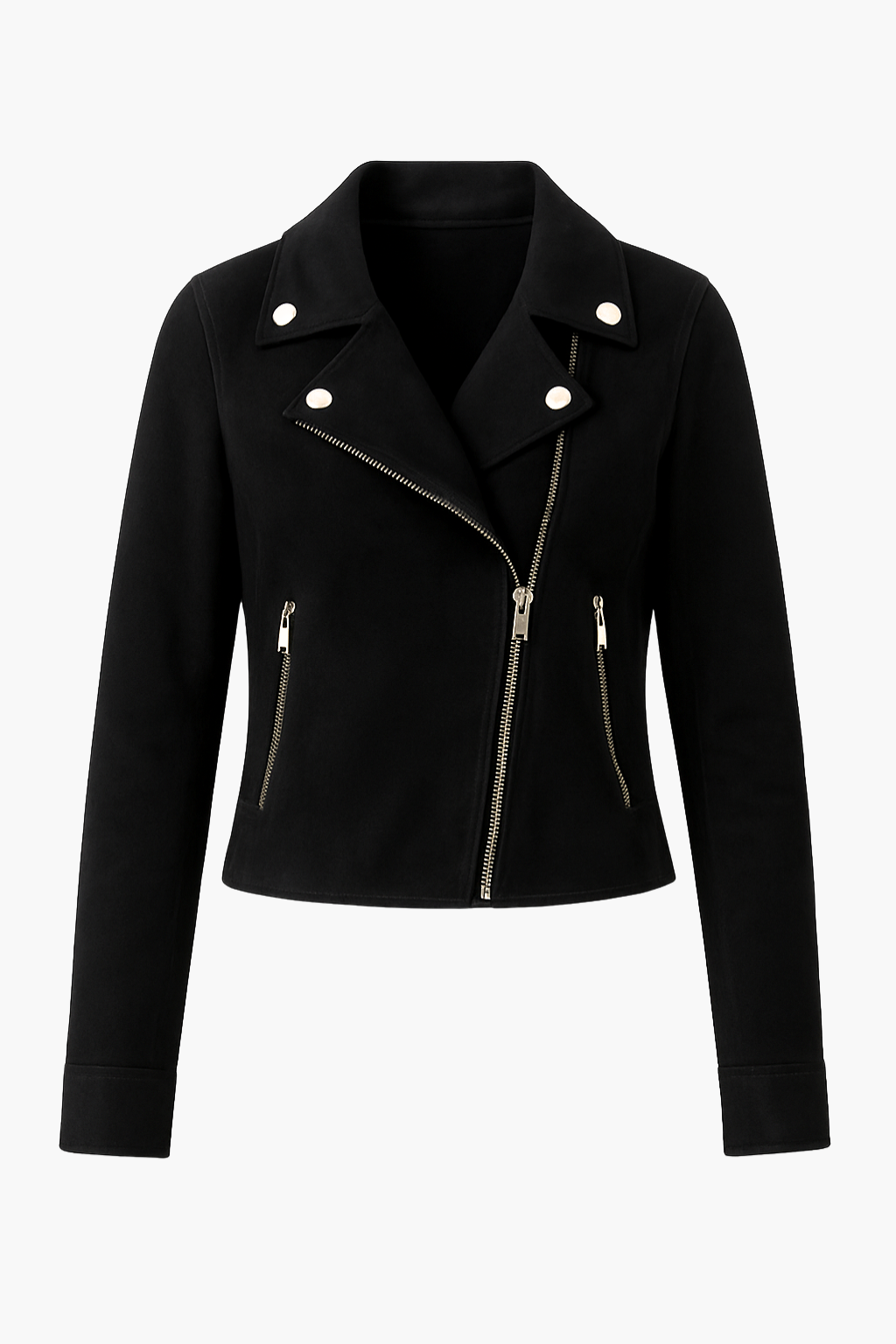 Falerro Women’s Faux Suede Biker Jacket