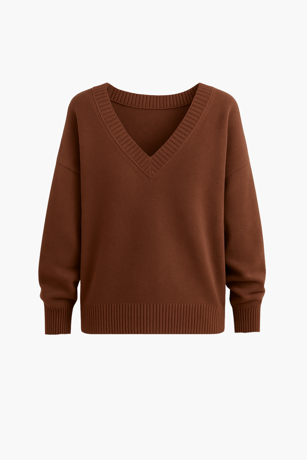 Falerro Women’s V-Neck Knitted Sweater