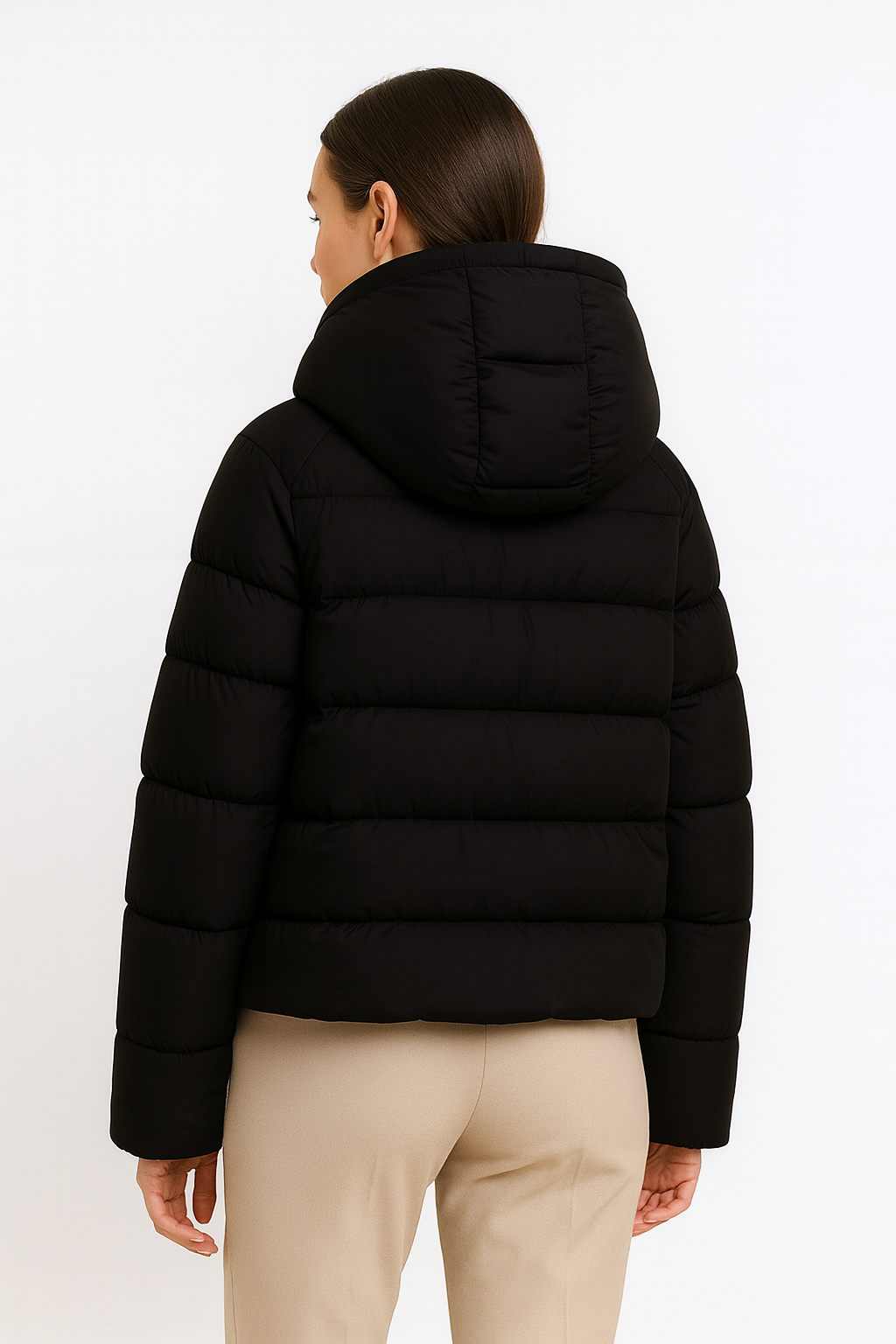 Falerro Women’s Short Puffer Jacket with Hood