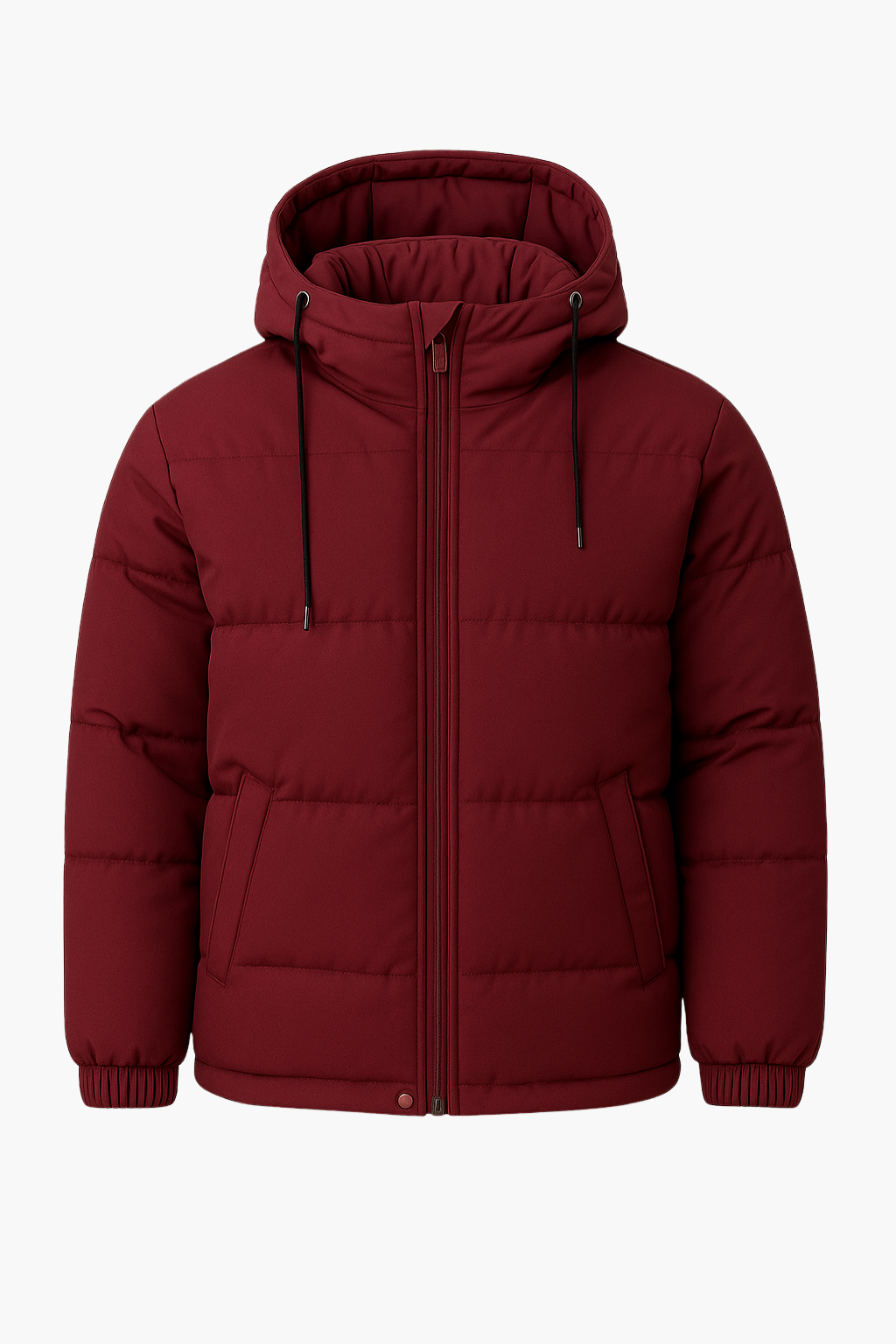 Falerro Men’s Hooded Puffer Jacket – Quilted Design