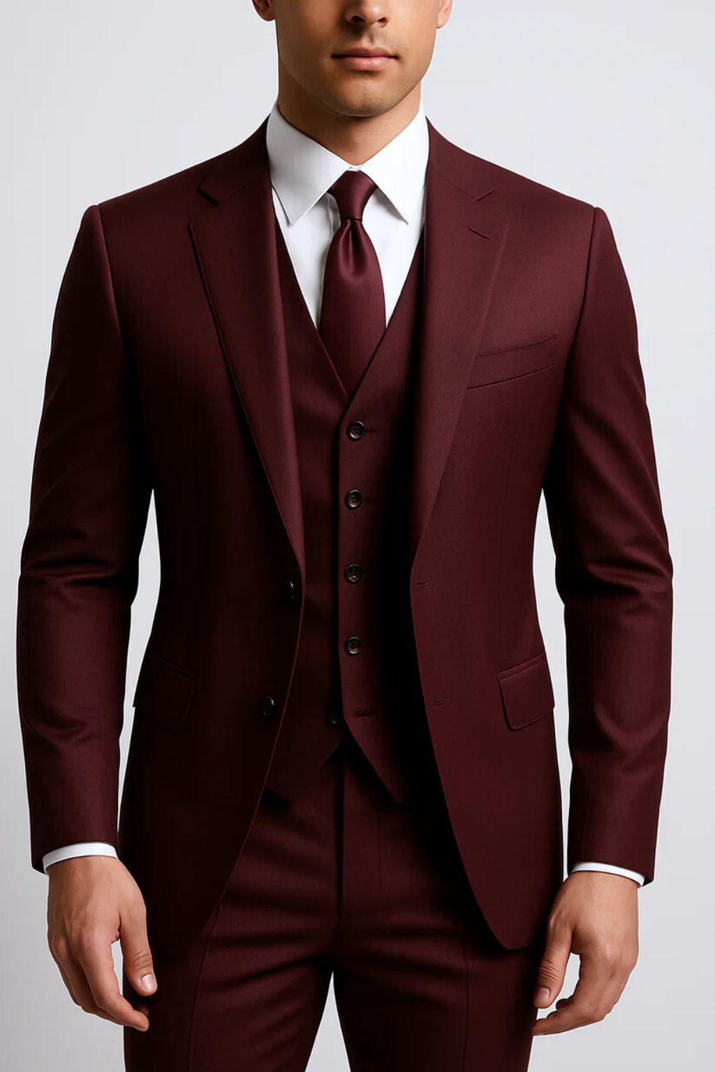 Falerro Men’s Suit – 3-Piece Formal Tailored Set