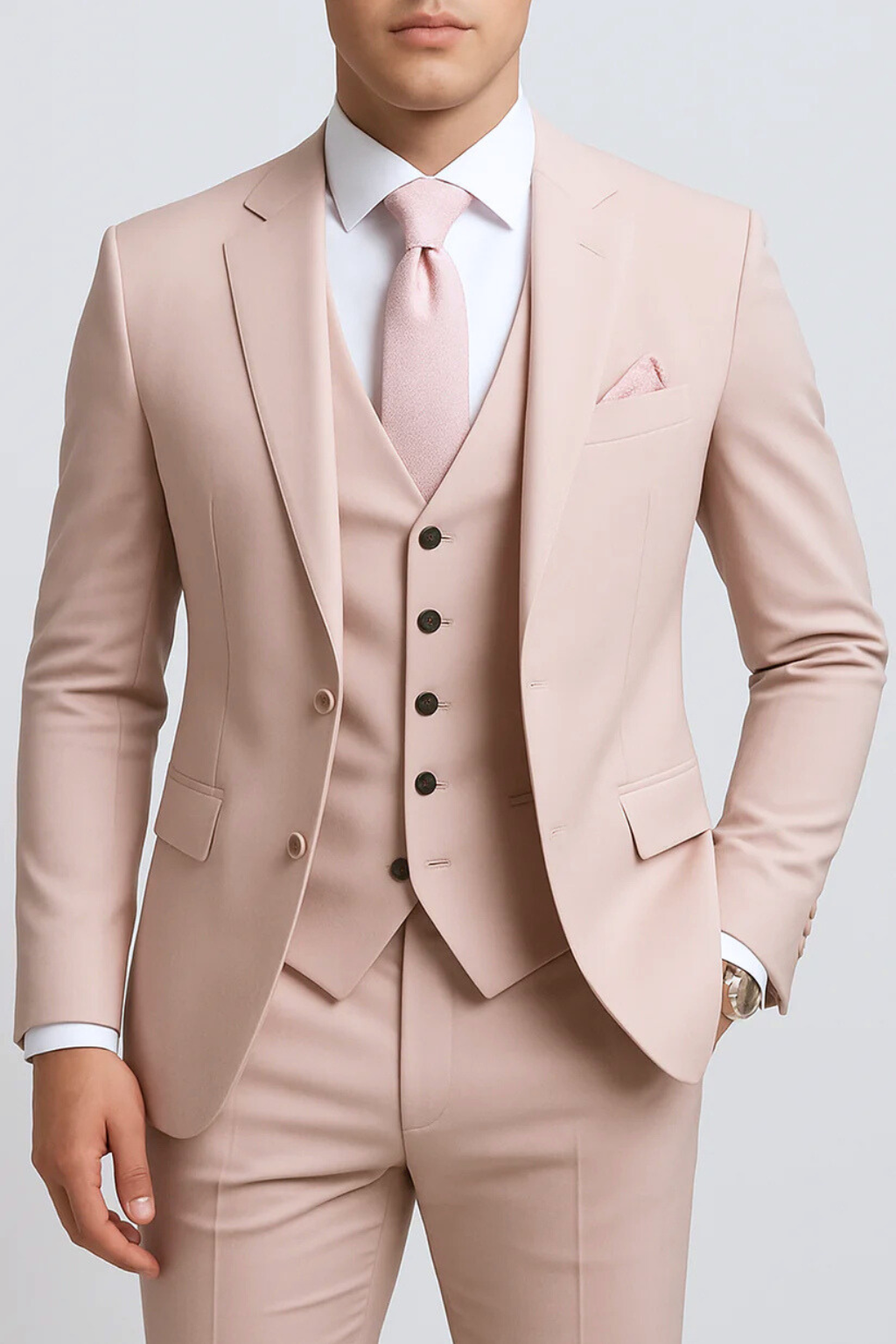 Falerro Men’s Suit – 3-Piece Formal Tailored Set