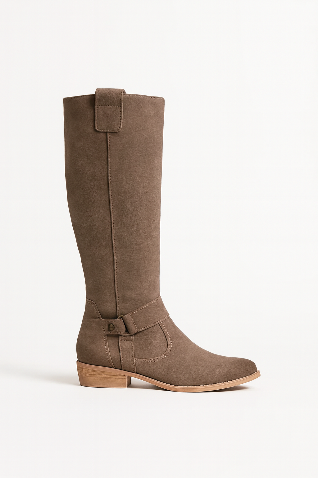 Falerro Women’s Knee High Faux Suede Riding Boots