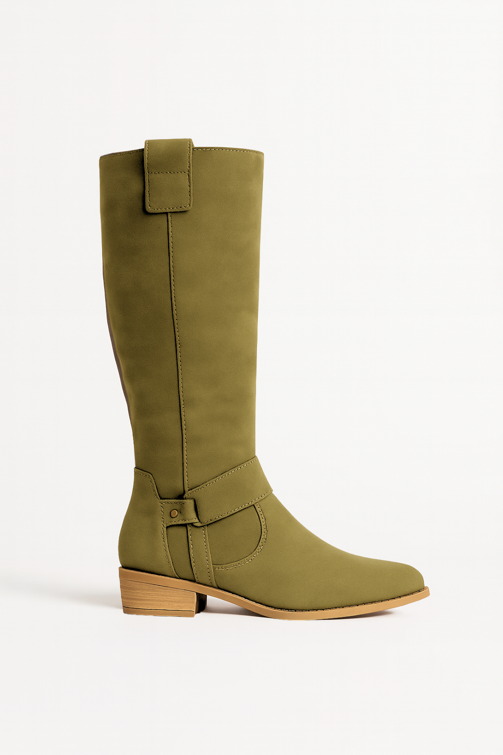 Falerro Women’s Knee High Faux Suede Riding Boots