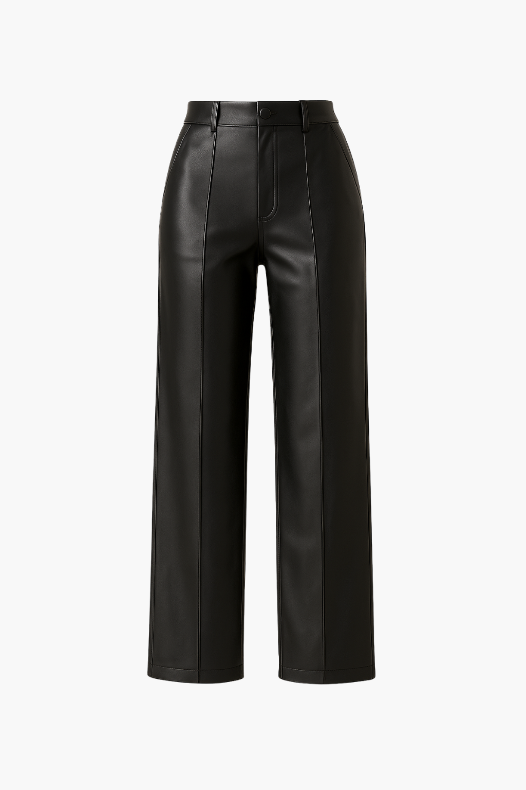 Falerro Women’s High Waist Straight PU Leather Pants