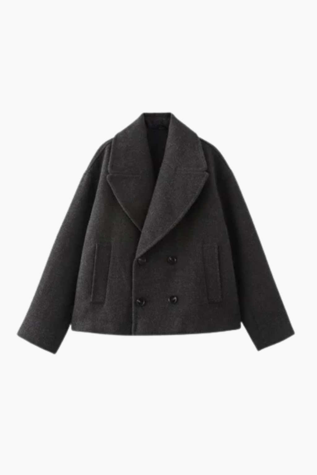 Falerro Women’s Wool Blend Double-Breasted Short Coat