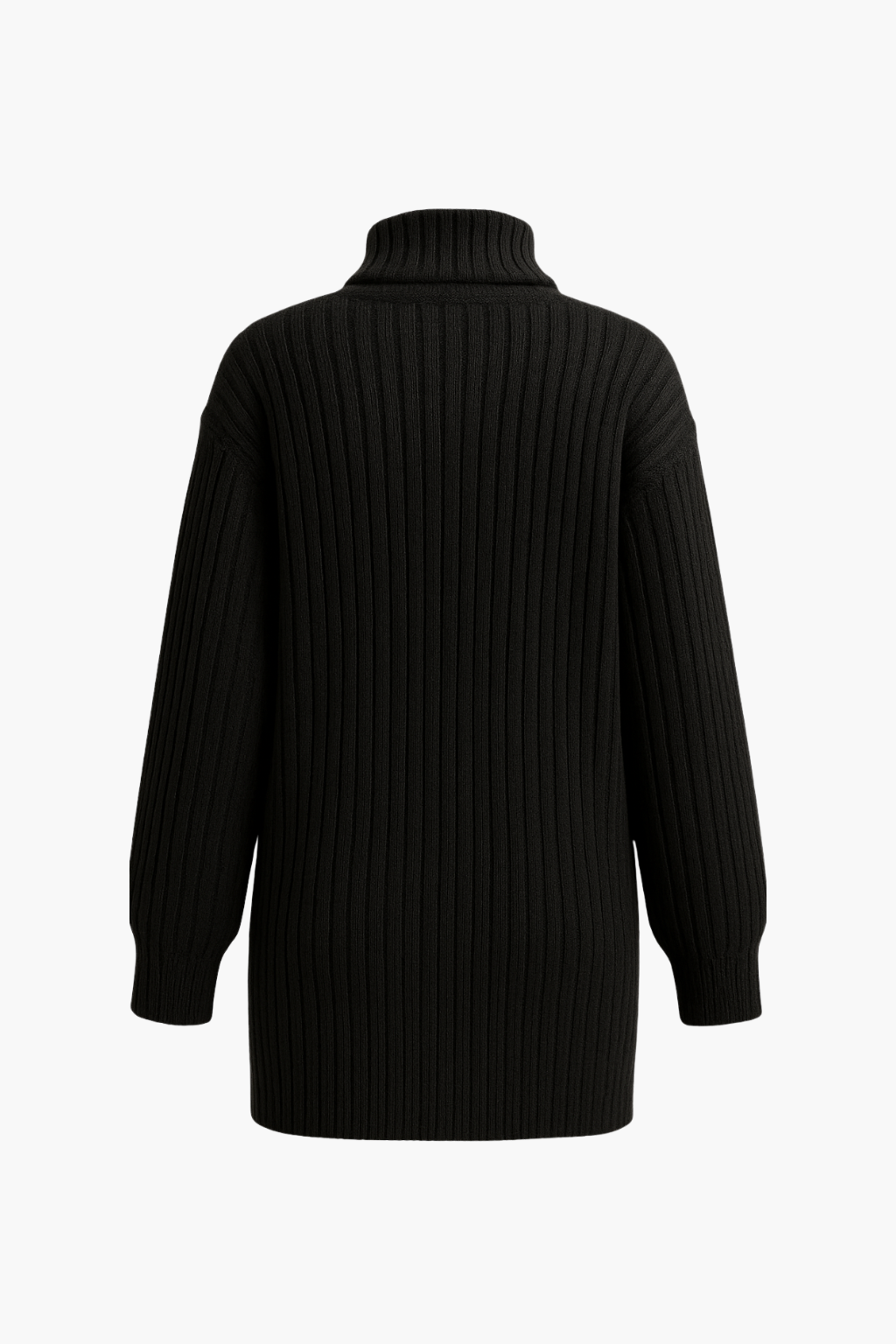 Falerro Women’s Ribbed Knit Turtleneck Sweater Dress