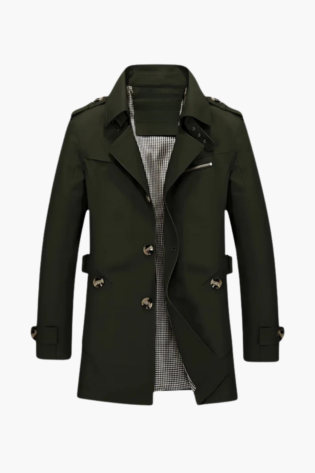 Falerro Men’s Trench Coat – Long Overcoat