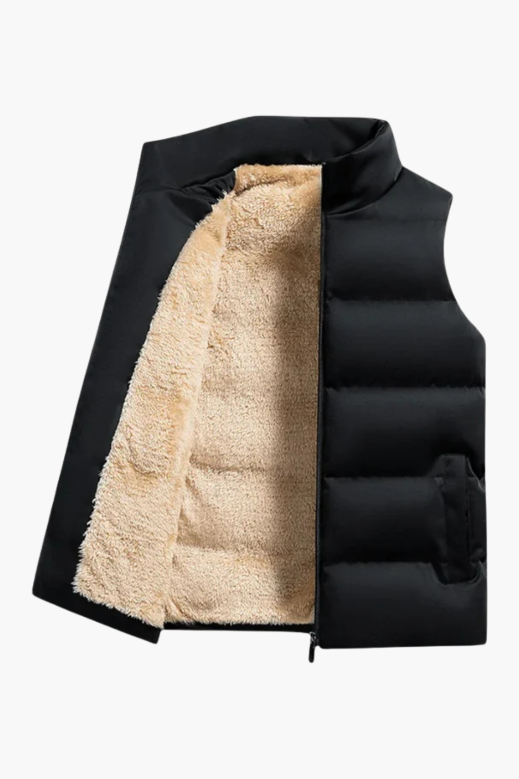 Falerro Men’s Lamb Wool Vest with Fleece Lining