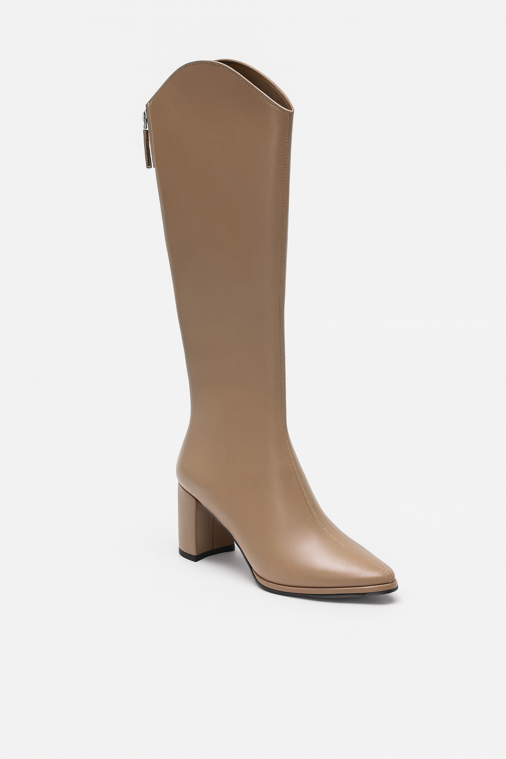 Falerro Women’s Knee High Boots with Block Heel