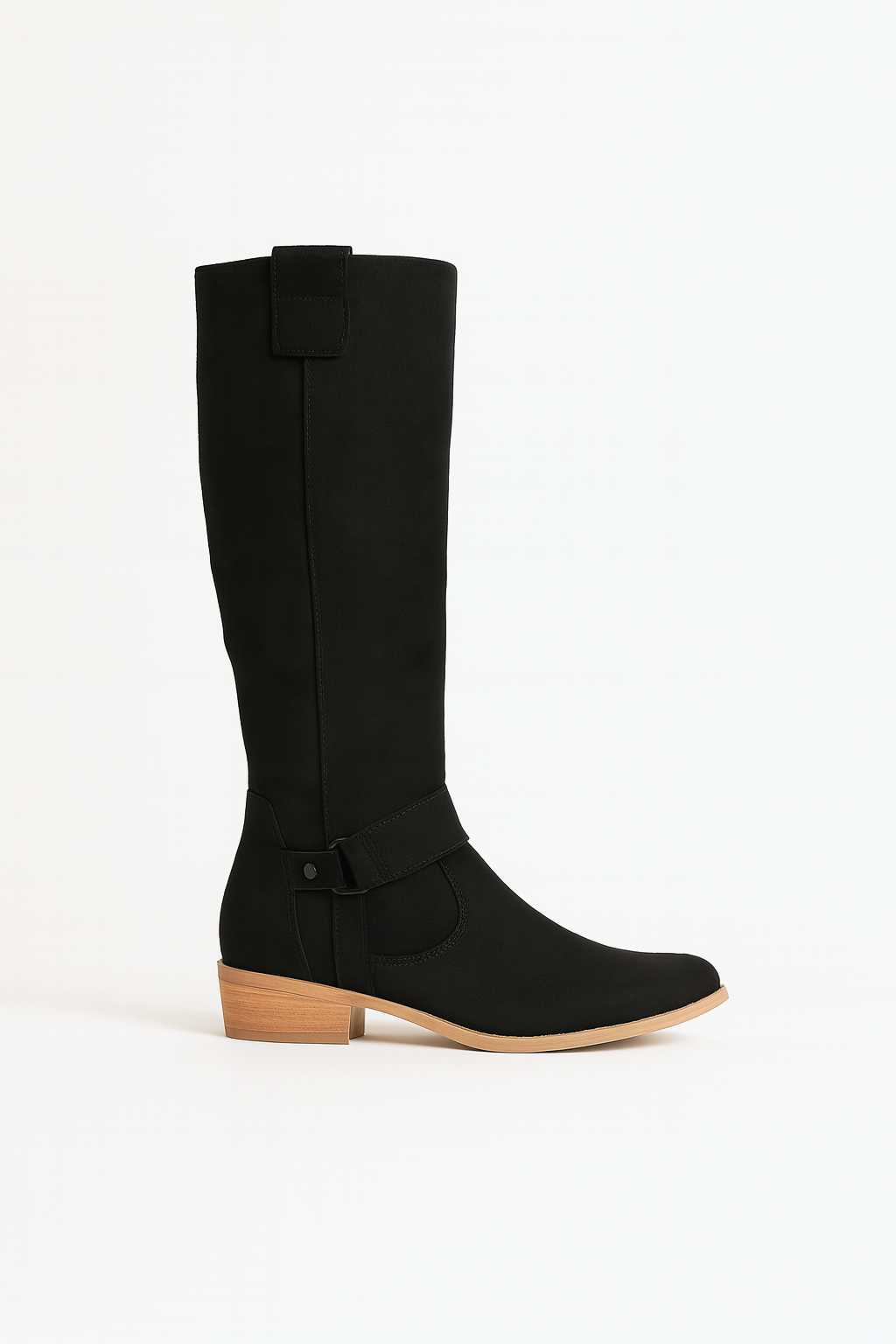 Falerro Women’s Knee High Faux Suede Riding Boots